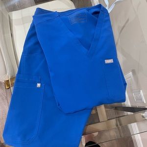 Figs Scrubs in Royal Blue